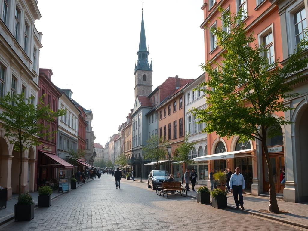 Mapa wskazująca malownicze trasy spacerowe w okolicach Jasła, z zaznaczonym miastem jako punktem wyjścia.